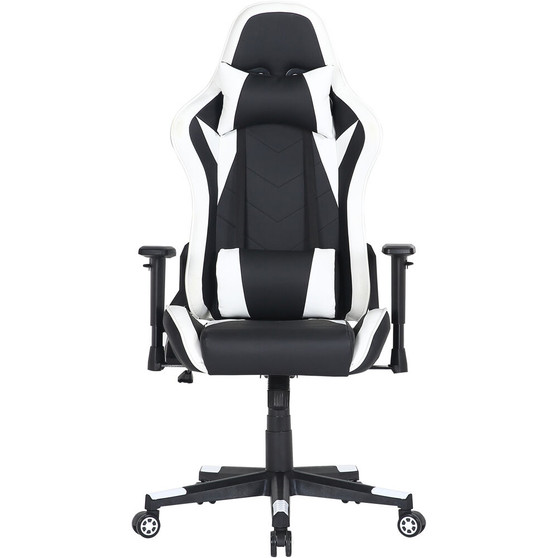 Hanover Commando Gas Lift 2-Tone Gaming Chair, Faux Leather "HGC0114"