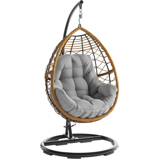 Willa Steel Haning Egg Chair with Cushion "WILLAEGG-GRY"