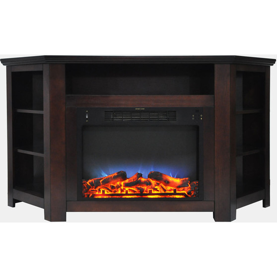 56"x15.4"x30.4" Stratford Fireplace Mantel with LED Insert "CAM5630-1MAHLED"