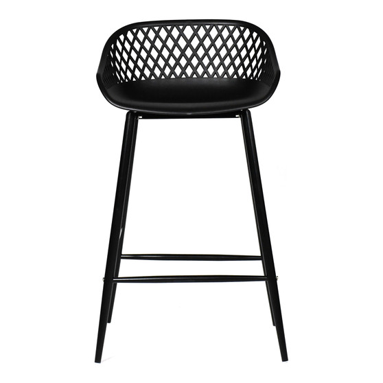 Piazza Outdoor Counter Stool Black-M2 "QX-1009-02"