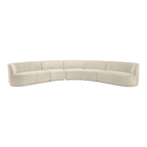 Yoon Radius Modular Sectional Sweet Cream "JM-1022-05"