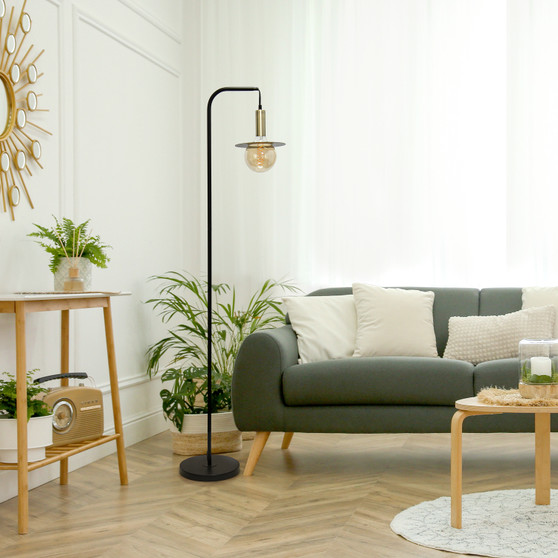 Lalia Home Oslo Floor Lamp, Black "LHF-4000-BK"