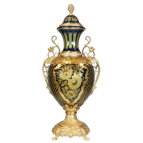 French Cut Glass Vase "DT0533B"