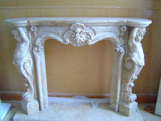 Ornate Marble Fireplace "J21005/T"