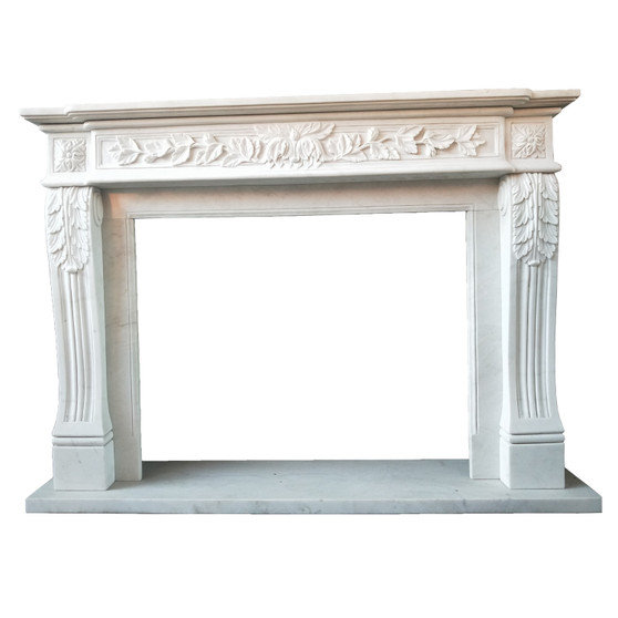 White Marble Fireplace "J19104"