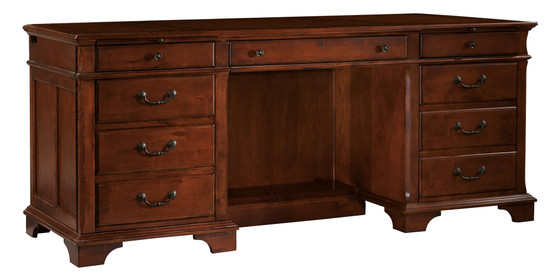 "79271" Weathered Cherry Executive Credenza