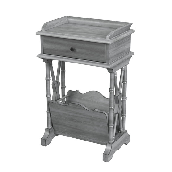 "999418" Cummings End Table With Storage, Gray