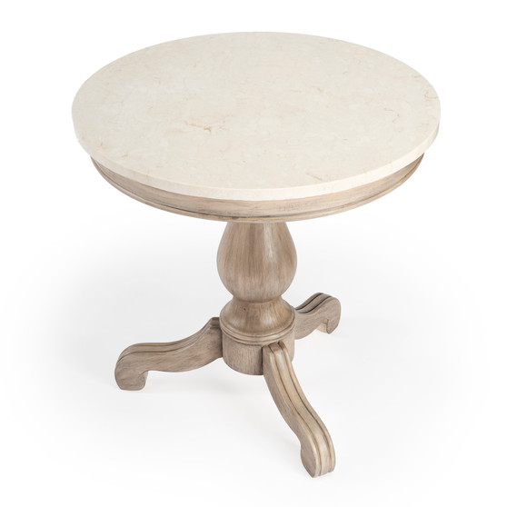 "5515415" Danielle Marble Accent Table, Light Brown