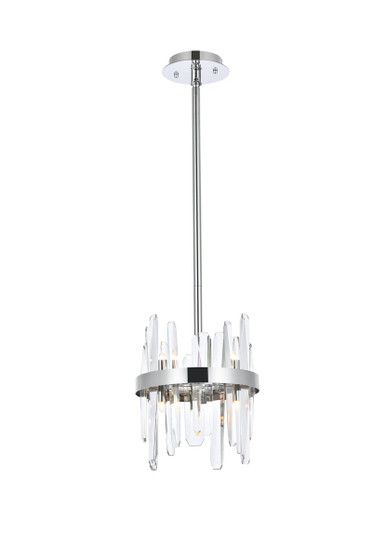 Serena 10 Inch Crystal Round Pendant In Chrome "2200D10C"