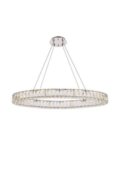 Monroe 36 Inch Led Oval Single Pendant In Chrome "3503D36C"