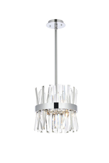 Serephina 12 Inch Crystal Round Pendant Light In Chrome "6200D12C"
