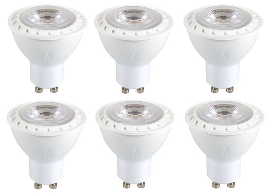 Dimmable 6.5W Led Gu10 Light Bulb 3000K Pack Of 6 "GU10LED101V1-6PK"