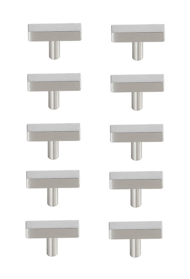 Dior Brushed Nickel T Bar Pull Multipack (Set Of 10) "PL402-1-NK-10PK"