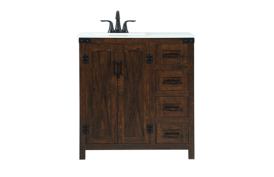 32 Inch Single Bathroom Vanity In Expresso "VF90232EX"