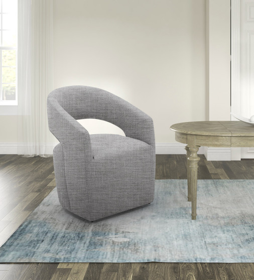 "VGKK-KF-Y1230-GRY" VIG Modrest Angie - Modern Grey Fabric Accent Chair