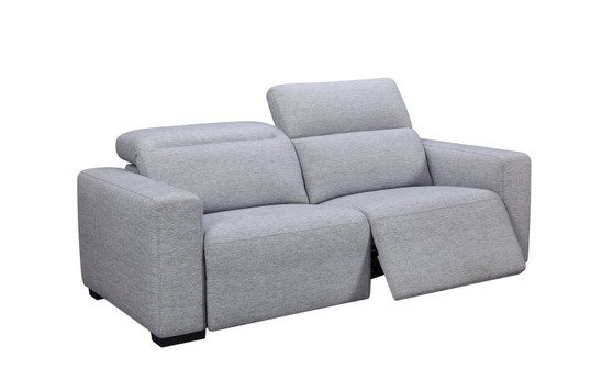 "VGMB-R211-P1-SOFA-M31" VIG Divani Casa Bode - Modern Grey Fabric Sofa With 2 Recliners