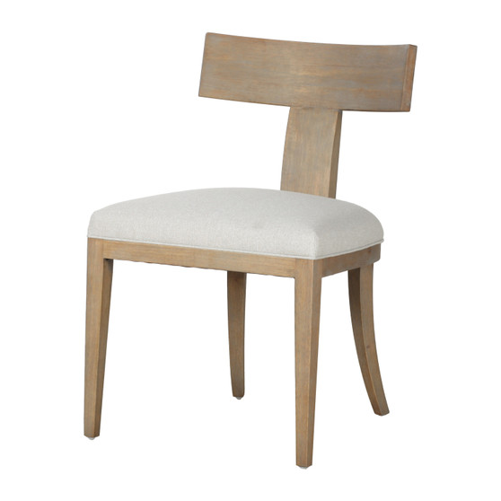 "VGRH-RHS-98535" VIG Modrest Fabien - Mid-Century Modern Beige Linen + Wood Dining Chair