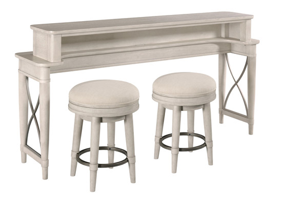 Domaine Counter Console With 2 Stools 181-587 By Hammary Furniture
