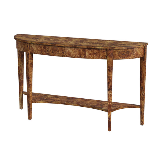 "4146442" Company Astor 54"W Demilune Console Table, Light Brown