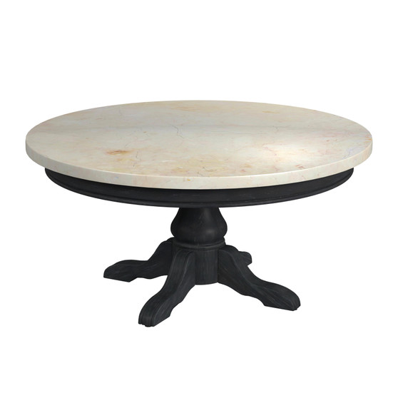 "5516432" Company Danielle Marble Round Coffee Table, Black