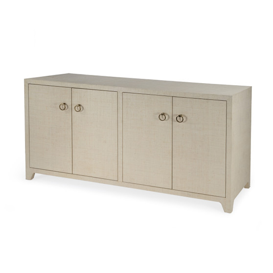 "5668362" Company Bar Harbor Raffia 4 Door 70" Sideboard, Natural