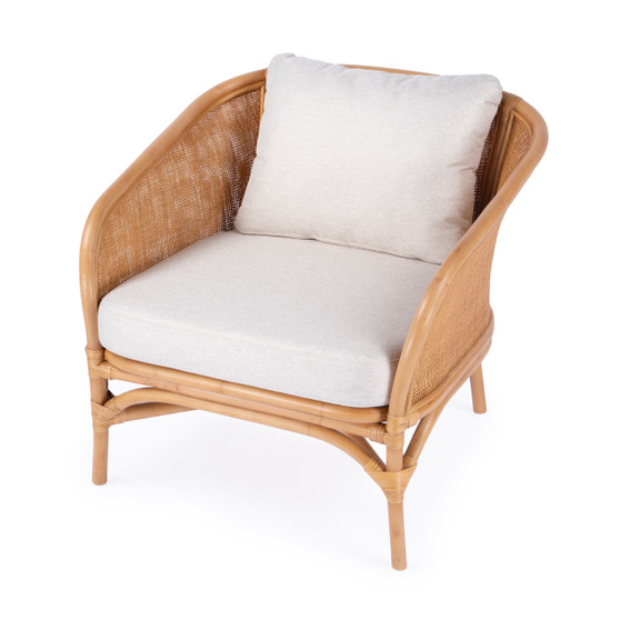"5698404" Company Rattan Upholstered Accent Chair, Natural