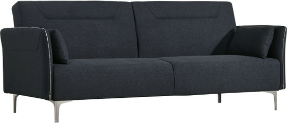 Divani Casa Davenport Mid-Century Modern Dark Grey Fabric Sofa Bed VGMB-1365-DKGRY