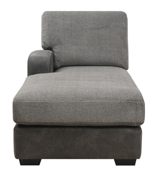 Lsf Chaise With 3 Pillows-Grey By Emerald Home "U4551-41-03"