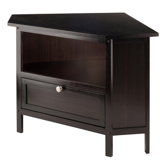 Zena Corner Tv Stand - Espresso "92634"