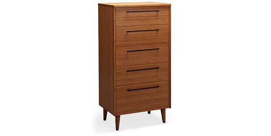 Caramelized Sienna Five Drawer Chest "G0093CA"
