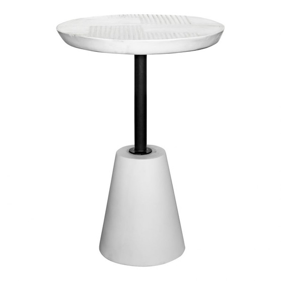 Foundation Outdoor Accent Table White "BQ-1046-18"