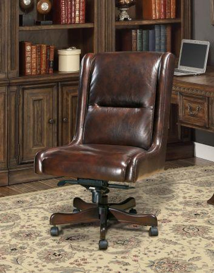 Desk Chairs Cigar Leather Desk Chair "DC#108-CI"