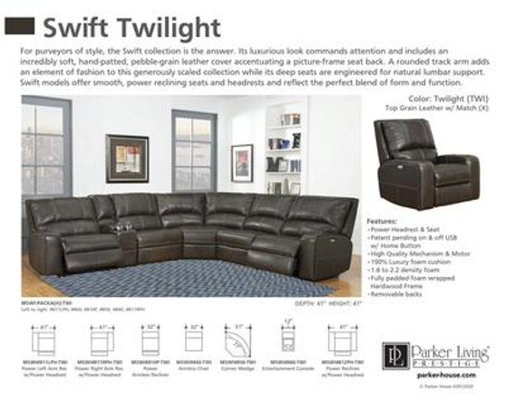 Swift Clydesdale 6 Piece Sectional - Package A (811Lph, 810P, 850, 840, 860, 811Rph) "MSWI-PACKA(H)-CLY"