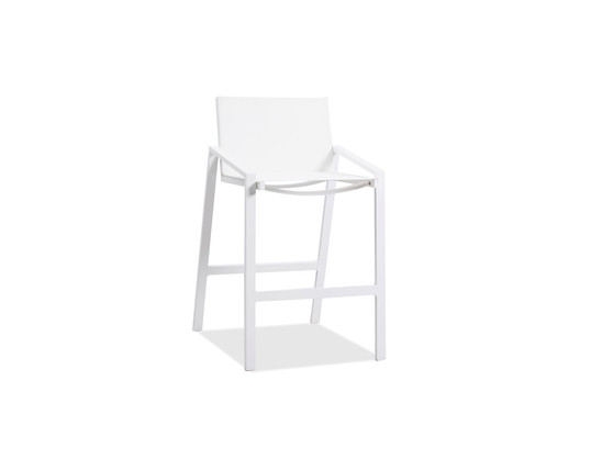 Rio Indoor/Outdoor Aluminum Textyline Bar Chair "BS1593-WHT"