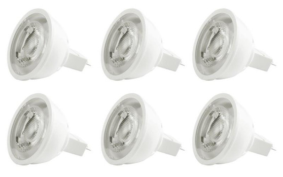 Led Mr16 Light Bulb Gu5.3 6.5W 12V Lm500 3000K Dim 40°, Cri80, Etl, 25000Hrs, Lm500, Dimmable, 3Years Warranty "MR16LED103-6PK"