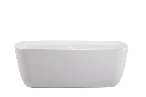 67 Inch Soaking Bathtub In Glossy White "BT10567GW"