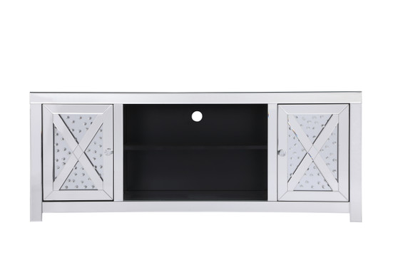 59 In. Crystal Mirrored Tv Stand "MF9904"