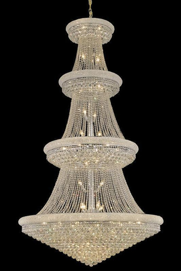 Primo 48 Light Chrome Chandelier Clear Spectraâ® Swarovskiâ® Crystal "V1800G54C/SA"