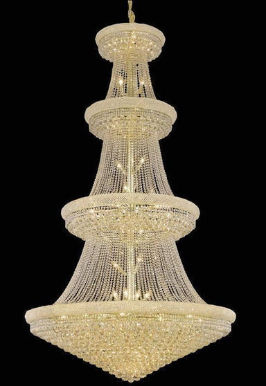 Primo 48 Light Gold Chandelier Clear Swarovskiâ® Elements Crystal "V1800G54G/SS"