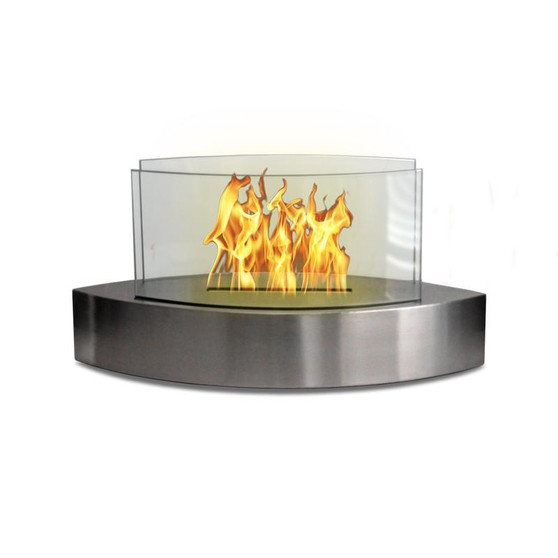 Lexington Tabletop Bio-Ethanol Fireplace - Stainless Steel "90217"