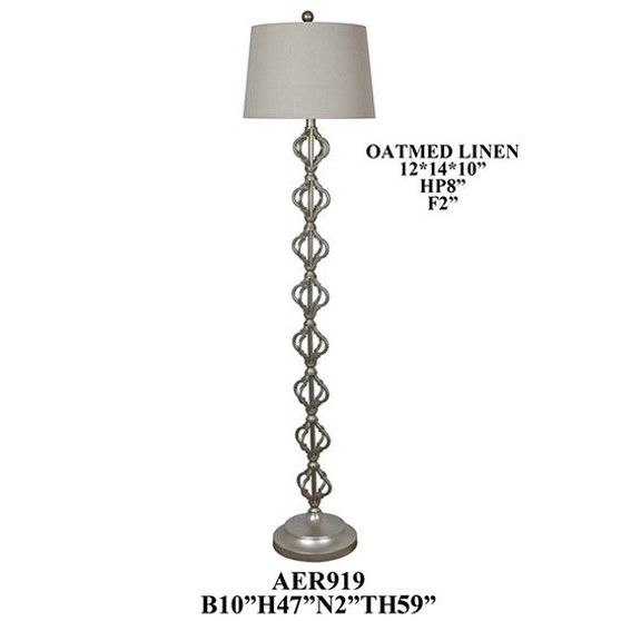 60"Th Floor Lamp "AER919SNG"