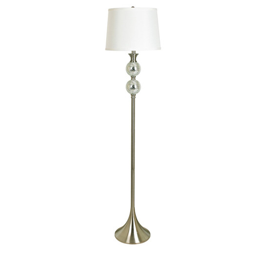 61.5"Th Metal+Glass Floor Lamp "ABS1379SNG"