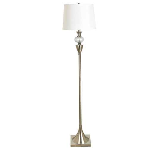 61.5"Th Metal+Glass Floor Lamp "ABS1377SNG"