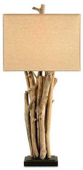 And Company Natural Driftwood Table Lamp "6344"