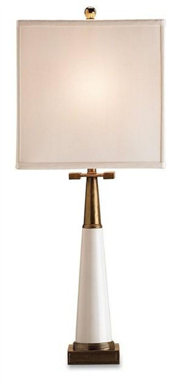 And Company White Signature Porcelain Table Lamp "6442"