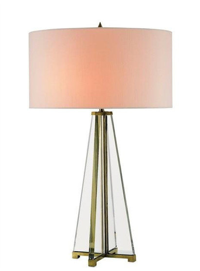 And Company Glass Lamont Crystal Table Lamp "6557"
