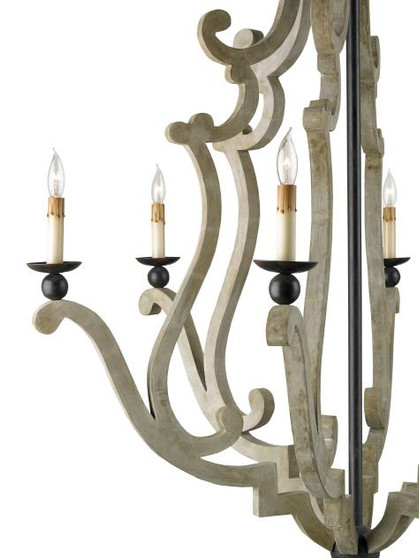 And Company Iron Durand Chandelier "9636"