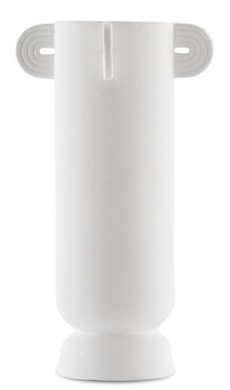 Happy 40 Tube White Vase "1200-0398"