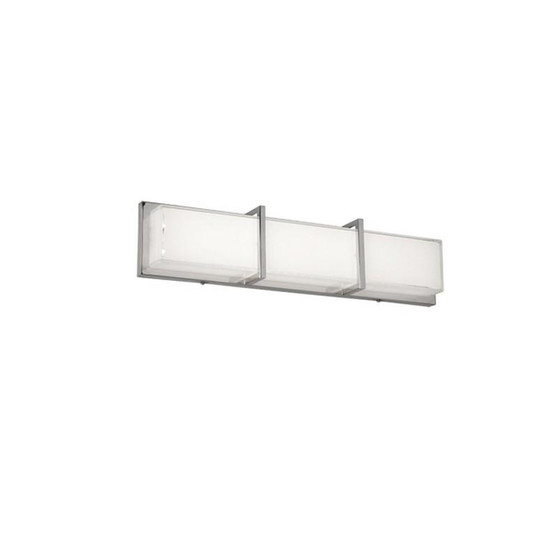 Led Vanity Fixture Polished Chrome White Cased Glass "VLD-313-PC"