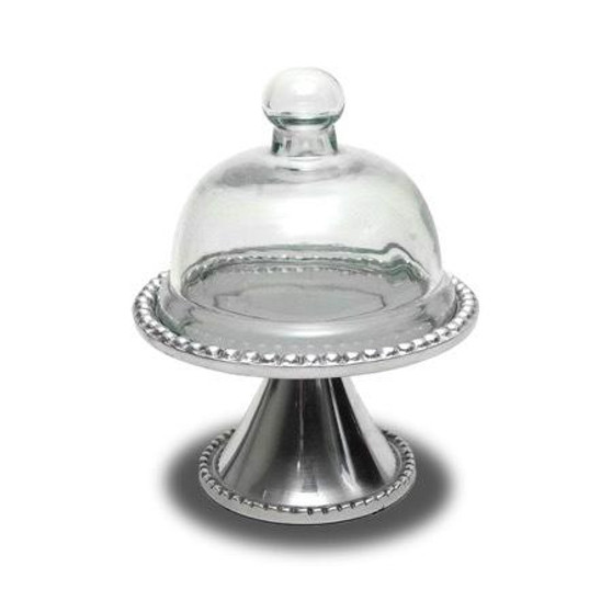 Beaded Cake Stand Small, Pack Of 6 "15375"